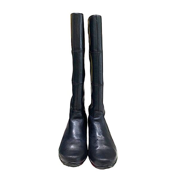 Dansko Tall 50/50 Leather Pull on Boot Black Size 6 - Picture 2 of 13